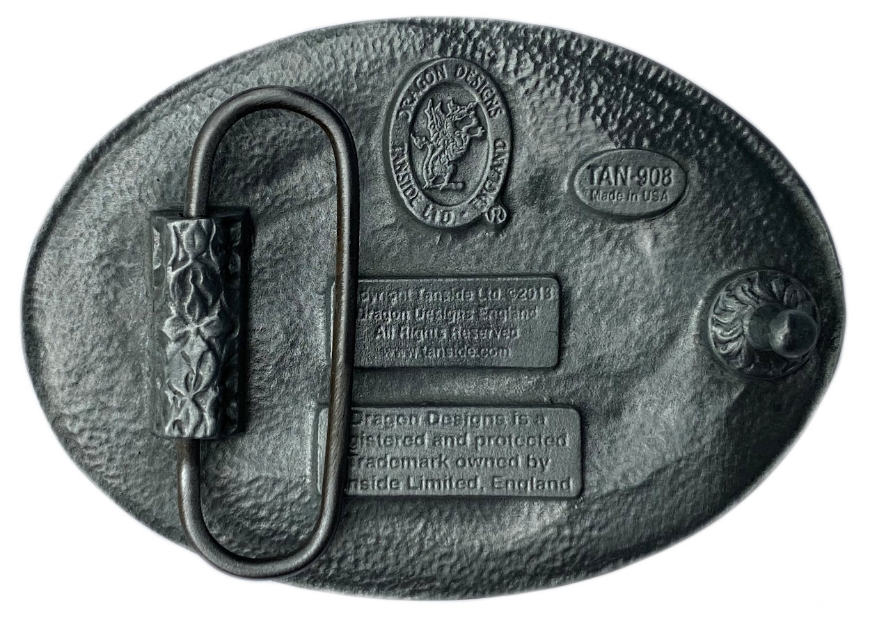 Western Feathers Belt Buckle